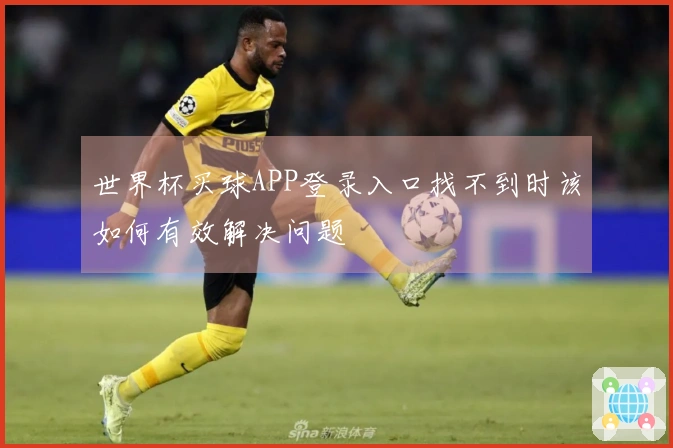 世界杯买球APP登录入口找不到时该如何有效解决问题